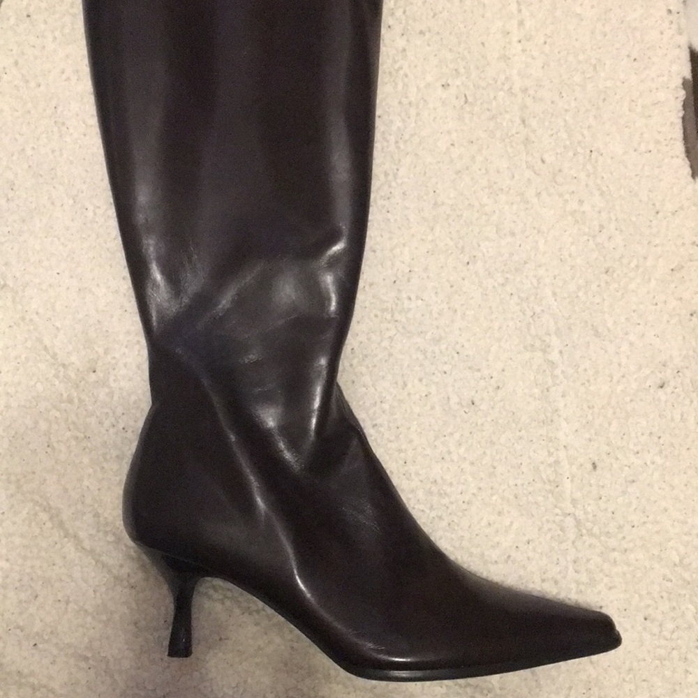 Tall leather boots